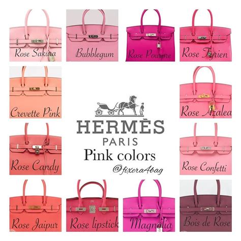 hermes kelly rose sakura|hermes birkin color chart.